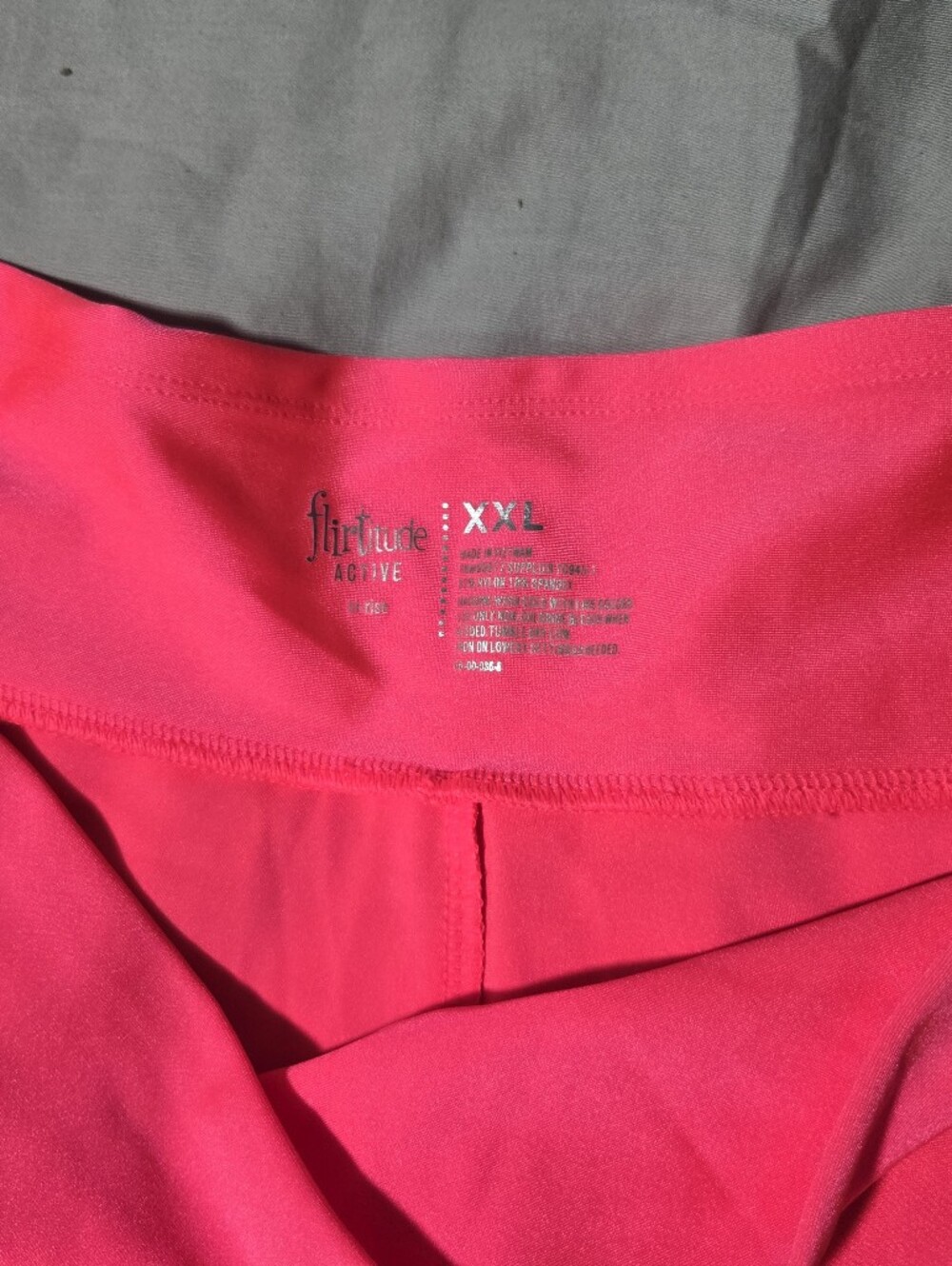flirtitude Neon Pink Active Women's Leggings - Picture 2 of 4
